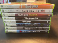 Xbox 360 - Lot de jeux de chant et musique