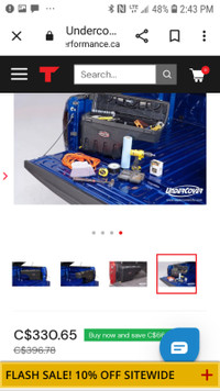 Truck swing out tool box