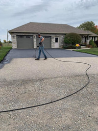 Driveway sealing and parking lot line painting