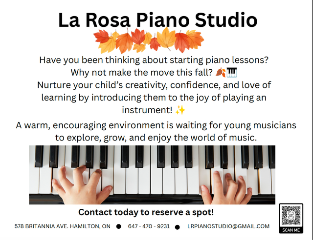  Private Piano Lessons in Hamilton – Adults & Kids Welcome!