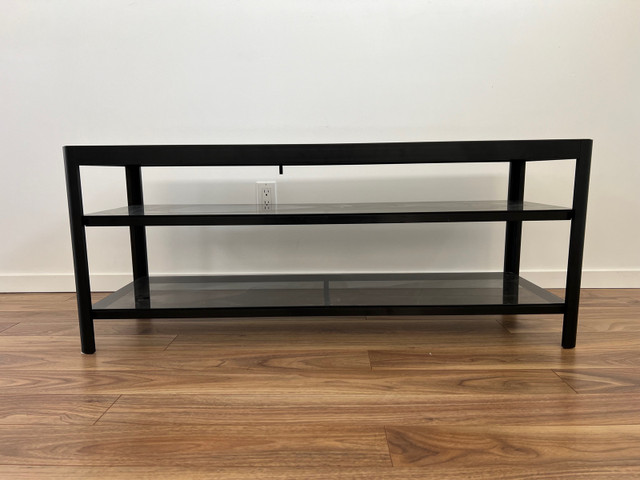 TV stand / console/ table - metal + glass for 60” TV in TV Tables & Entertainment Units in Brandon - Image 3