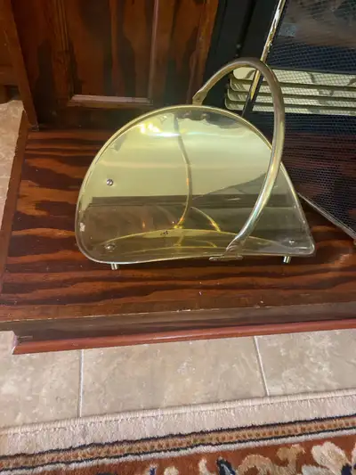 brass fireplace wood holder (carrier), View more