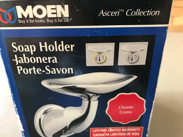 Moen Solid Brass Soap Holder in Bathwares in City of Montréal - Image 2