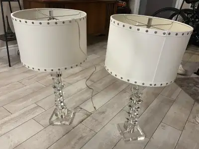 Crystal Lamps $40  for both, View more