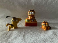 3 Vintage Garfield Toys from 1981, United Feature Syndicate