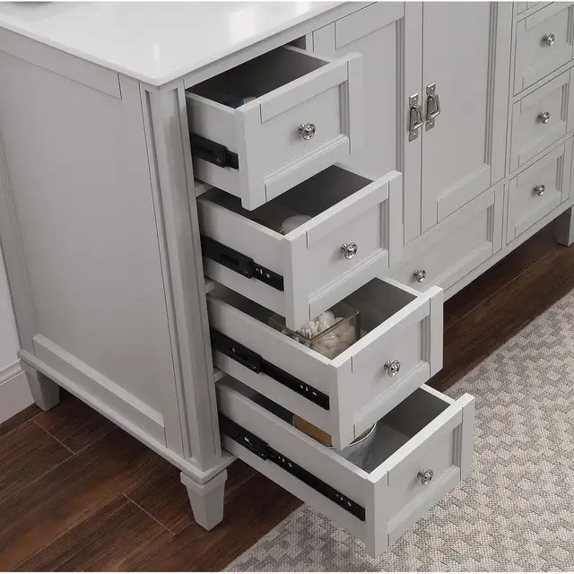 48” Single Sink Vanity – Brand New – Marble Top, 9 Drawers in Cabinets & Countertops in Oakville / Halton Region - Image 4
