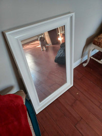 White ikea dresser and mirror