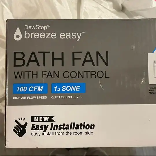 Bathroom Ventilation Fan with Adjustable Fan Control, 100 CFM, E in Indoor Lighting & Fans in Kitchener / Waterloo - Image 5