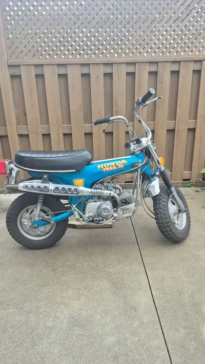 No trades. Phone calls only. 1976 Honda CT70 Trailbike 3883 original miles. Bike is in miles not KM....
