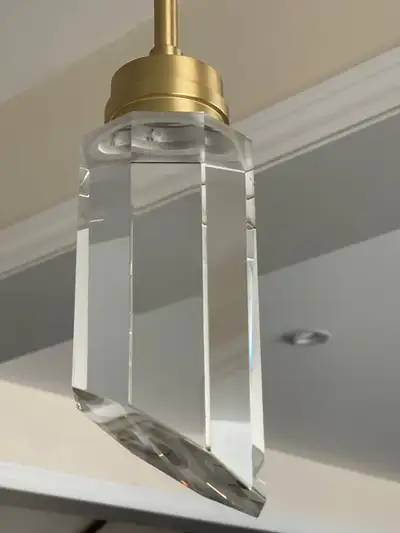 Super luxurious lighting with brass Real and fulll Harvey hand made crystal Must see and make your m...
