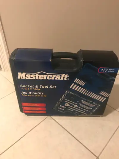 Mastercraft socket and tool set - metric 1/4, 3/8 & 1/2 drive - 64 reg sockets and 31 deep sockets 3...