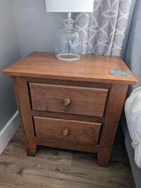 Rustic Craft Bed side table with drawers