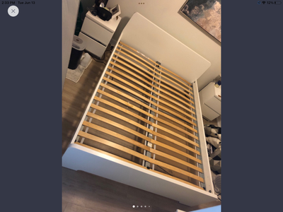 IKEA Double Bed Frame with Slats, View more