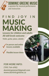 Music Lessons- Dominic Greene Music
