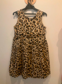 Girls Janie & Jack special occasion leopard pleated dress