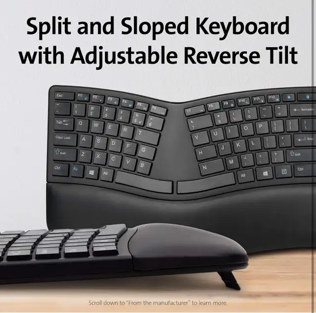 Kensington Pro Fit Ergonomic Wireless Keyboard and Mouse in Mice, Keyboards & Webcams in Kitchener / Waterloo - Image 3