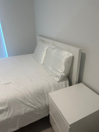 Bedroom furniture, set of 2, white, Queen
