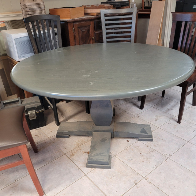 54 inch, thick top, Ash table in Dining Tables & Sets in Bedford