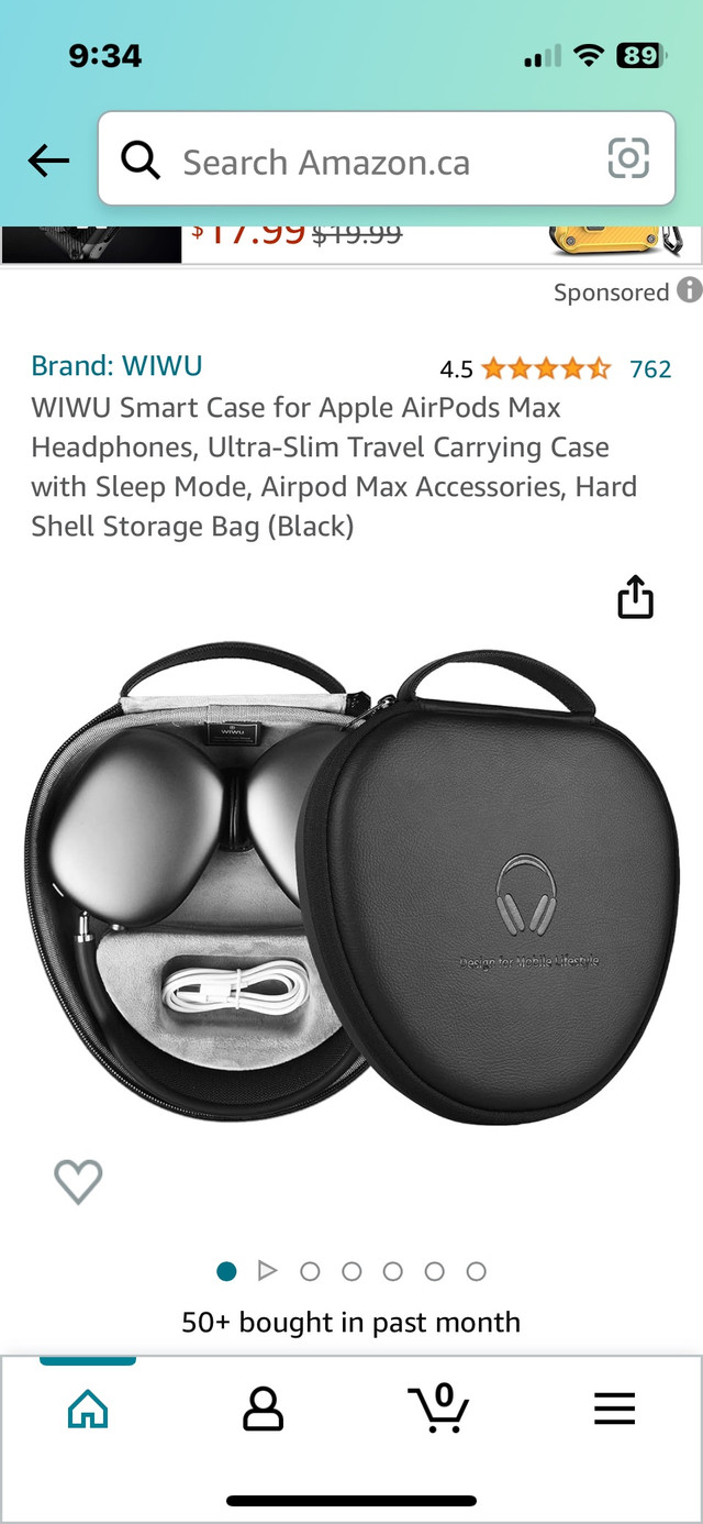 WIWU Smart Case for Apple AirPods Max Headphones, Ultra-Slim  in Other in Oshawa / Durham Region