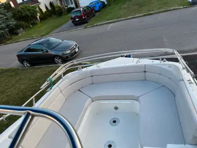 2018 150 HP Evinrude eTec with 24 foot Hurricane midship boat (1992) Very smooth ride. Low hours on...