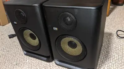 I have a pair of KRK Rokit 5s, just purchased one month ago. These studio monitors are among the bes...