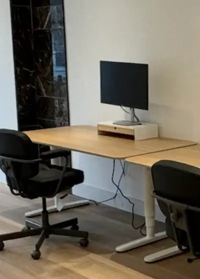 IKEA White Oak Top BEKANT DESK 48" L, View more