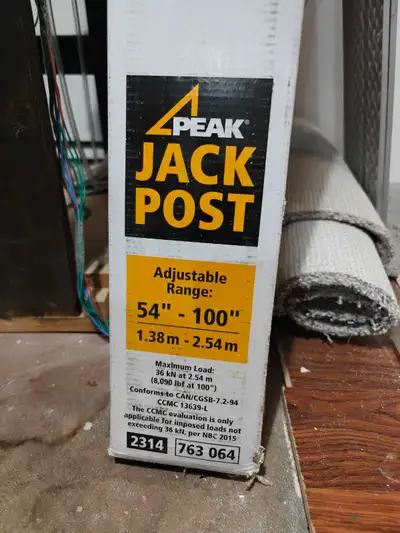 Jack post 54"-100", View more