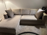 Canapé modulaire beige/ Sectional Sofa beige (ZONE MAISON)