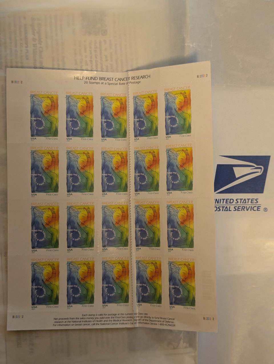 Breast Cancer Research Stamps (US USA USPS) | Arts & Collectibles ...