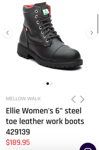 Mellow Walk Women’s 6” Steel Toe Work Boots