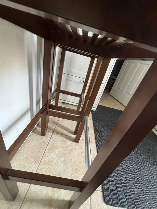 Set of Two Wooden Bar Stools in Chairs & Recliners in Oakville / Halton Region - Image 6