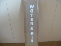 White, "WATER & AIR"... Vertical Post Mounting, AIR METER DECALS