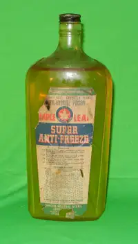 ANTI-FREEZE bouteille vintage