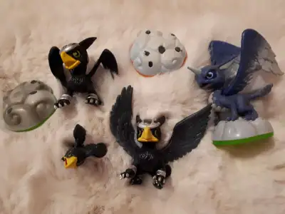 Skylanders figures, purchased second hand and never played the game so unaware if they were ever use...