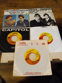 Vinyl Records 45 RPM Peter and Gordon Original Lot of 5 EX/NM