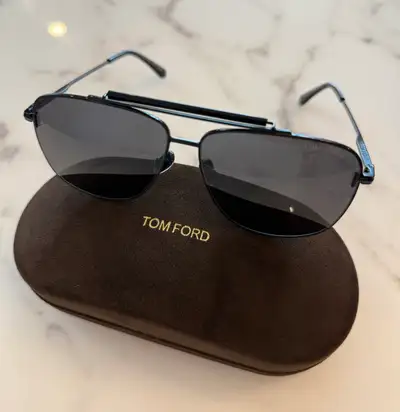 Men’s sunglasses with case and box, View more