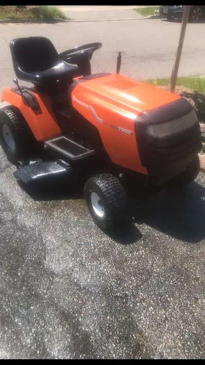 -“SOLD PENDING PICKUP”- Used Husqvarna LT140 riding mower. Made in USA with 42” solid deck. 6 speeds...