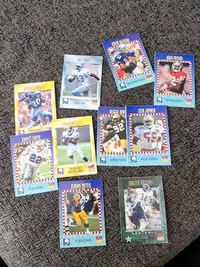 Old football trading cards