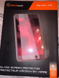 Glass Screen protector/protecteur d’écran ipad 4/5 mini