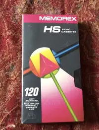 Sealed Memorex HS 120 Video Cassette VHS