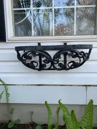 Window wall planter wrought iron 