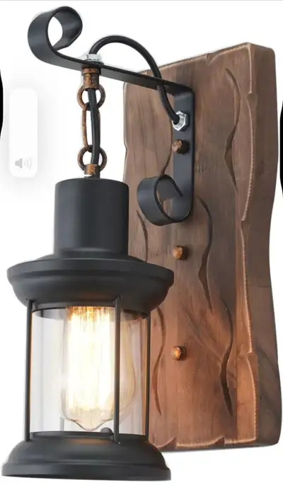 Industrial Wall Sconce, Rustic Light Fixture, View more