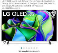LG C3 OLED evo 42-Inch 4K Smart TV