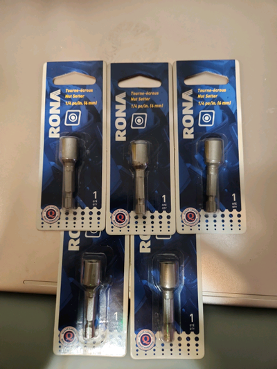 Rona 1/4 inch Nut Setter Bit Brand New In Package , View more