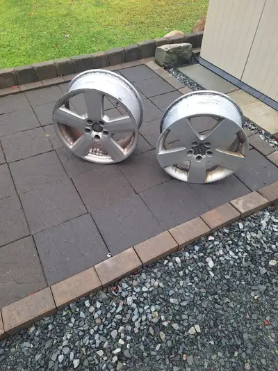 Two 17' Audi rims $40 If interested email text or contact 902-293-5166