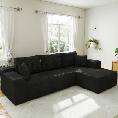 Brand New L-Shaped Sectional Sofa - Free Delivery, View more