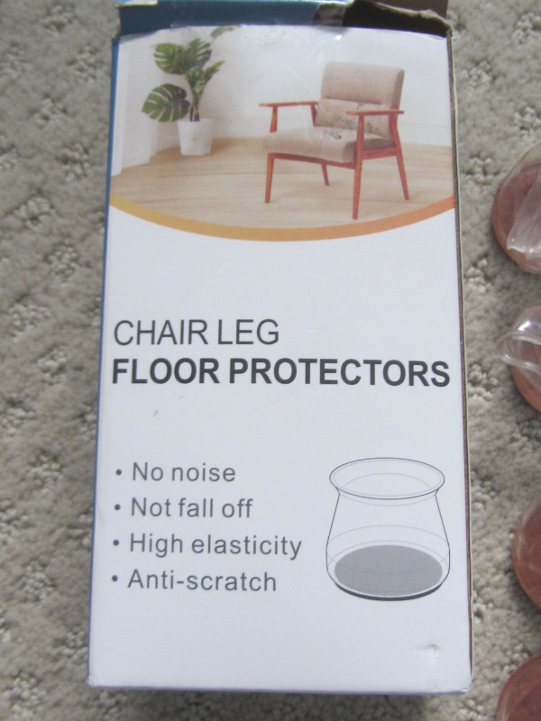 New 32 Piece Silicone Chair Leg Floor Protectors in Other in London - Image 4