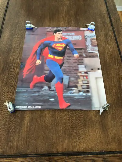 This is a Superman Poster distributed by Ponderosa Steak House in the 80’s...24”x20”....