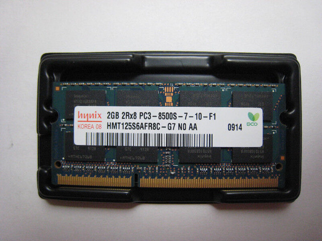 2&4gb Laptop Ram New & Used PC3-12800 & 10600-8500 -PC2-6400 in System Components in Hamilton - Image 4