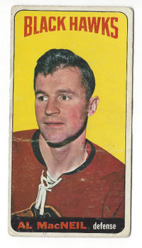 1964-65 Topps Hockey #26 Al MacNeil Chicago Blackhawks Tallboy